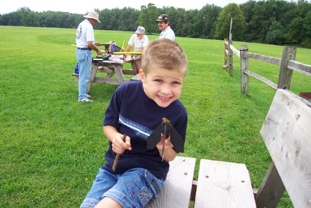 Ron's son enjoy's a day at the field